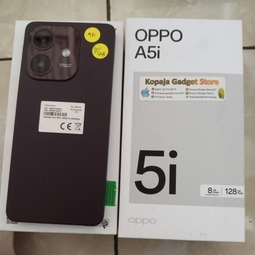 Oppo A5i 4/128 second fullset