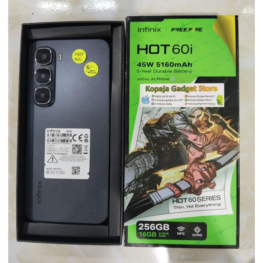 Infinix Hot 60i 8/256 Second Fullset