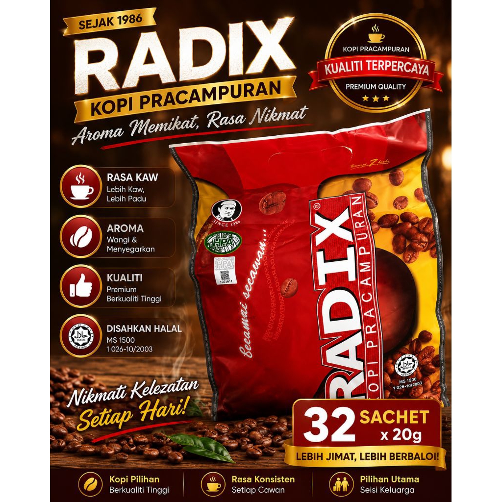 Kopi Radix Jumbo 32 HPAI International
