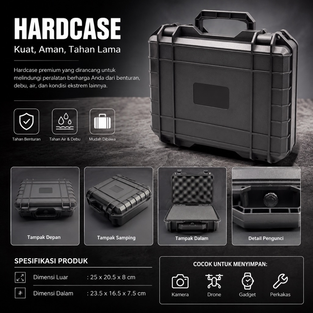 Hardcase PCP | Hardcase PCP Kecil | Case PCP | Koper PCP Kecil | Koper Drone | Koper Perkakas