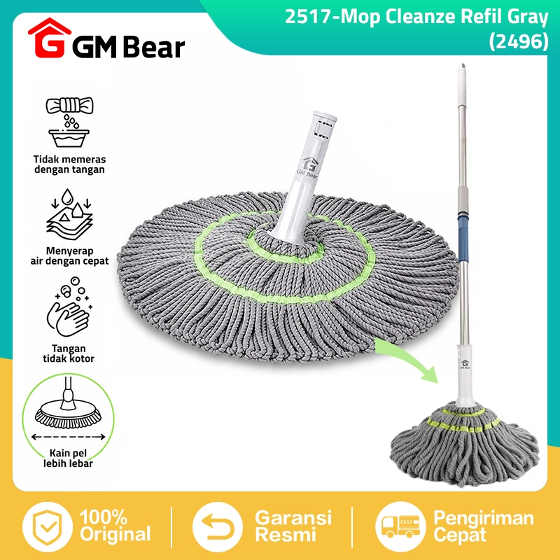 GM Bear Refill Twist Mop 2517 - Refill Kain Twist Mop 2496 Kain Pel Lantai