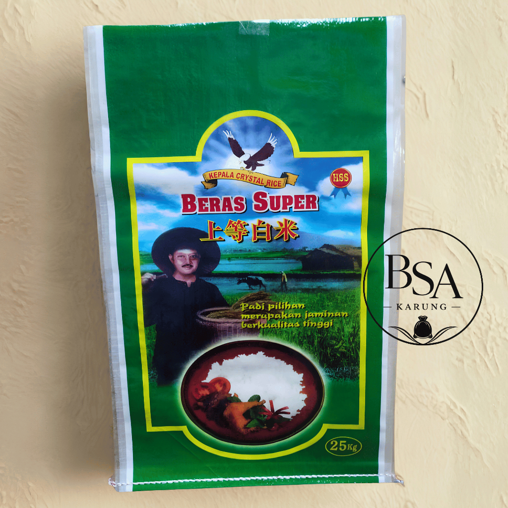 Karung Beras Laminasi Merk Pak Tani 25kg