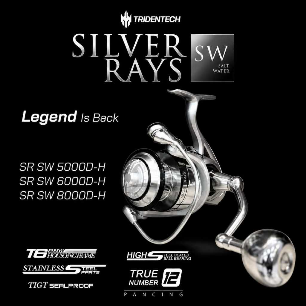 Reel Tridentech Silver Rays SW 5000 6000 8000 Garansi Resmi