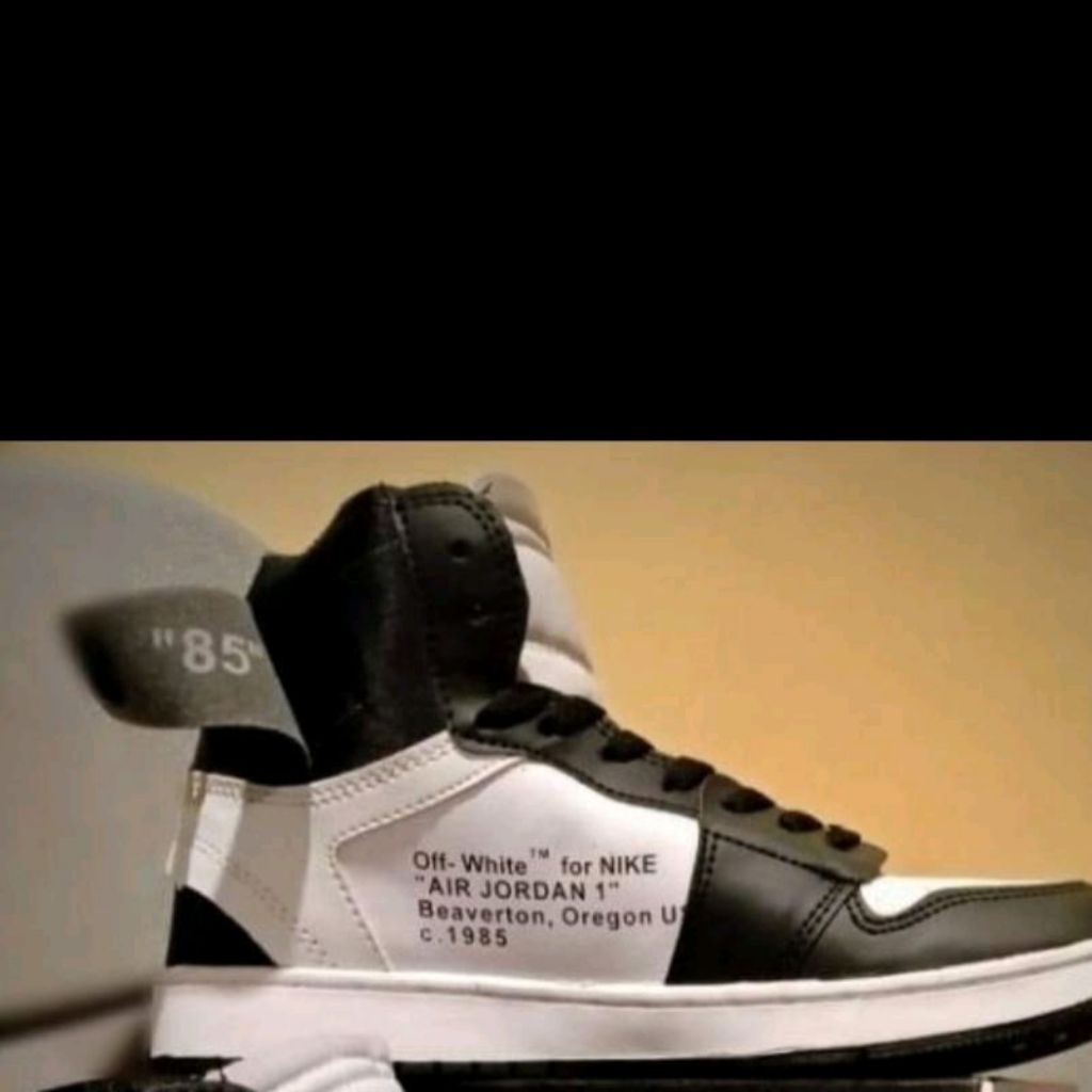 sepatu n1 k3 aj1 off white new.