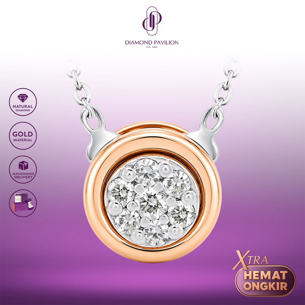 Diamond Pavilion Kalung Emas Batu Berlian Sheryl Necklace