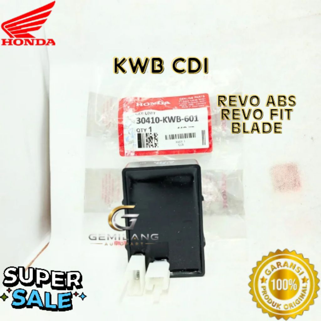 CDI KODE KWB, CDI REVO ABS, CDI REVO FIT, CDI BLADE