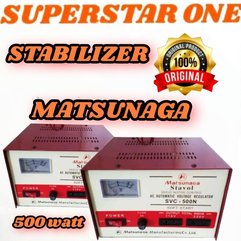 STAVOLT STABILIZER MATSUNAGA 500 WATT
