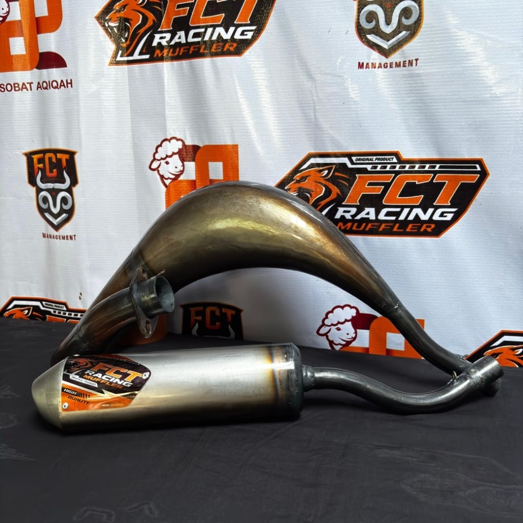 Knalpot Satria Trail Udang 2tak Hiu Lumba Pnp Rangka Gtx Klx Ktm Standar Modif