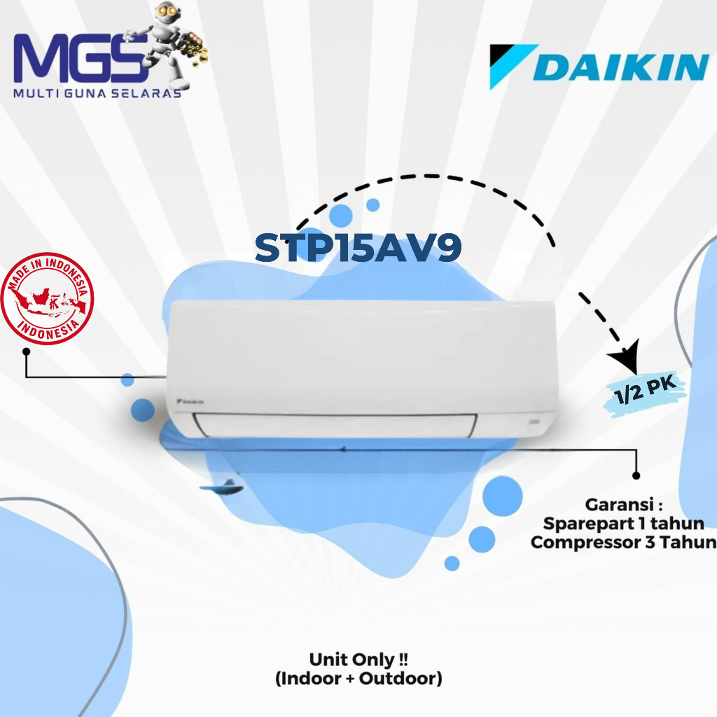 AC Daikin 1/2PK Breeze STP15AV9 5000 BTU/h
