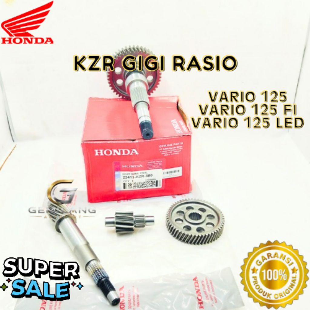 GIGI RASIO KODE KZR, GIGI RASIO VARIO 125, GIGI RASIO VARIO 125 FI, GIGI RASIO VARIO 125 LED