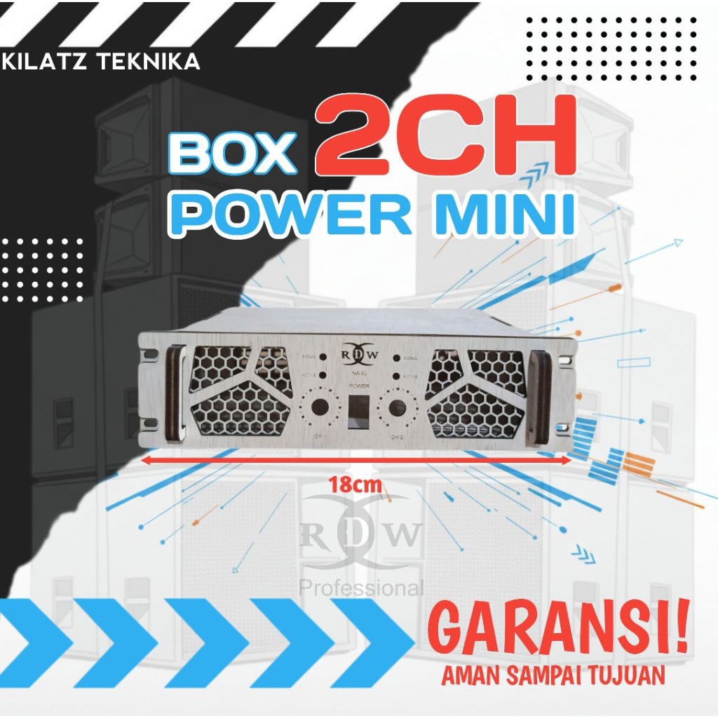 18cm Box Power Mini Model Built Up Bahan Triplek 3mm Halus - Box Ampli Mini Tpa3116 3110