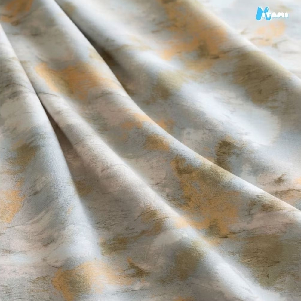 MITAMI Kain Satin Silk Premium Motif Abstrak Lebar 150cm