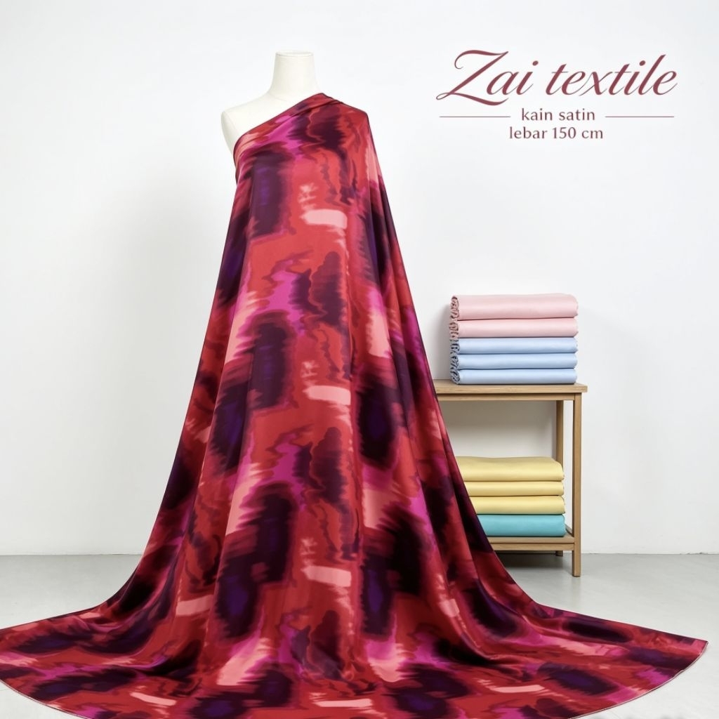 kain saten motif - kain satin - kain saten motif abstrak