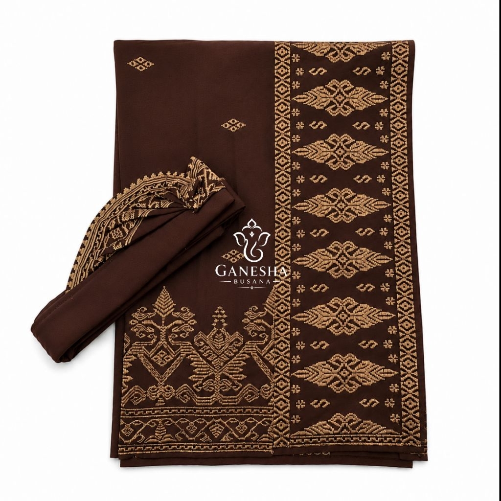 SET SAPUT UDENG SONGKET BORDIR TUMPAL CENDANA / SAPUT UDENG SET PRIA BALI