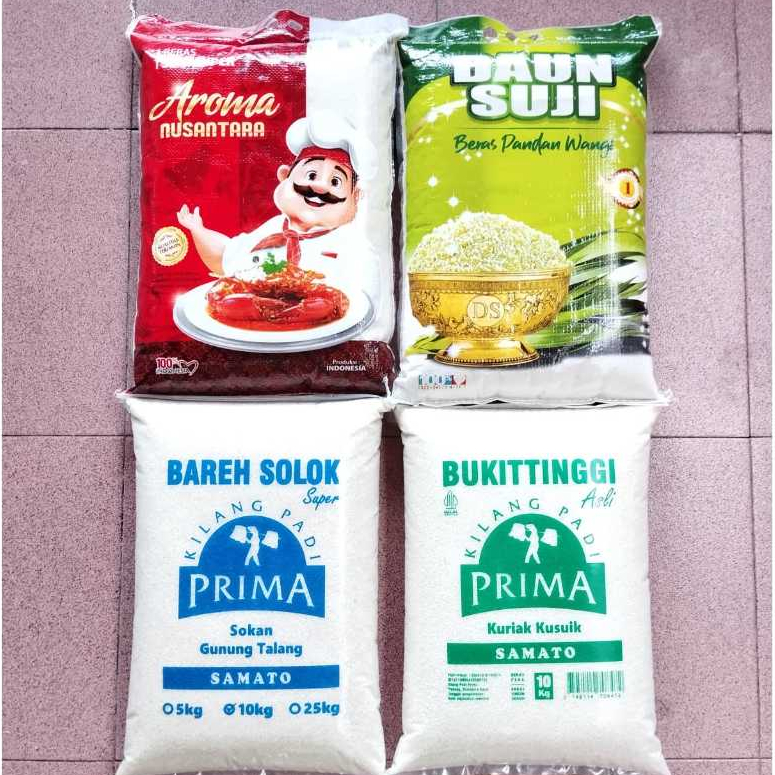 Beras Solok Sokan / Bukittinggi Kuriak Kusuik / ir42 Super / Pandan Wangi - 2kg 5kg 10kg