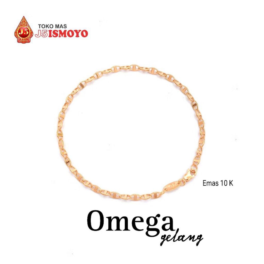 Gelang Emas Rantai Omega J5 Ismoyo