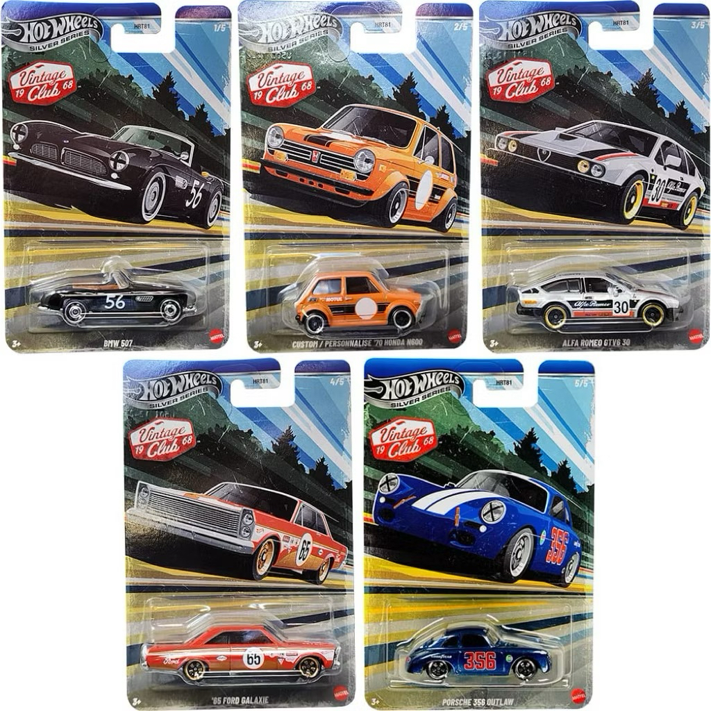 1set hotwheels hot wheels vintage club 1986