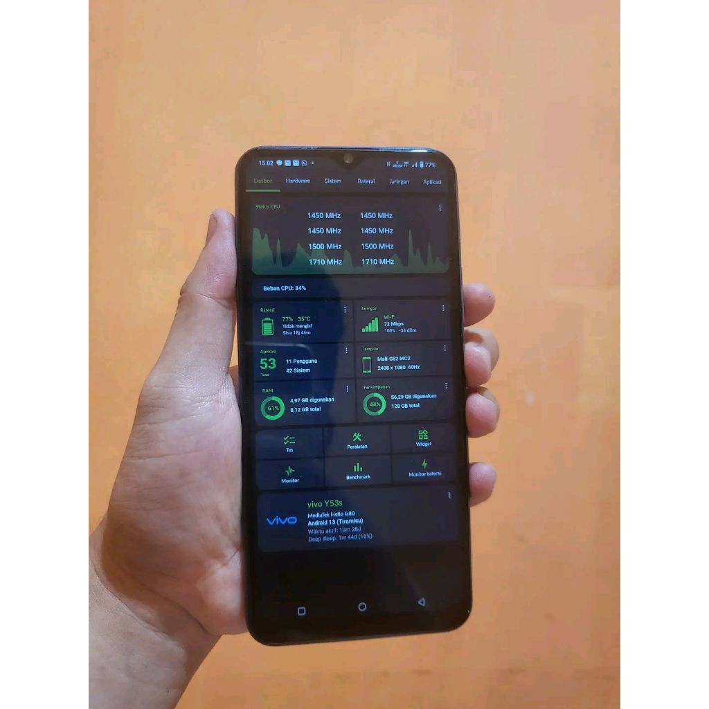 Vivo Y53s 8+4/128GB Batangan
