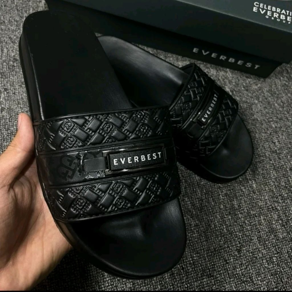 sendal CASUAL pria premium EVERBEST MASA KINI FREE BOX DAN PAPERBACK