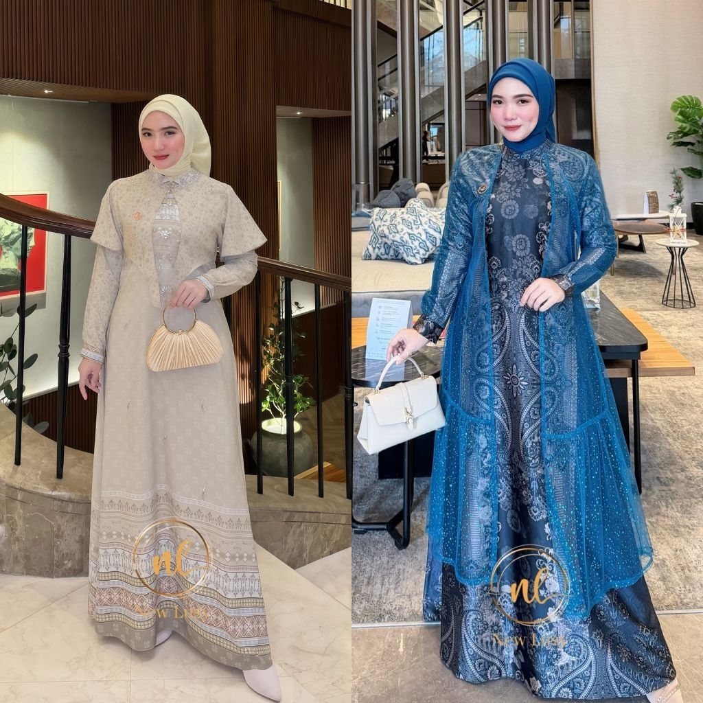 ZOYA dan BILQIS dress / gamis mewah original new Lusy