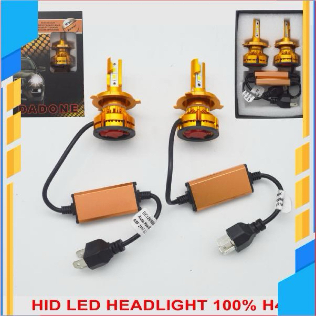 2PCS LAMPU LED HEDLIGHT 100% DADONE H4 DAN H11
