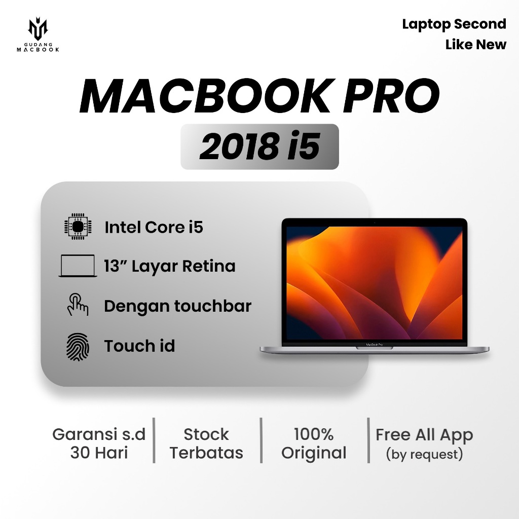 MACBOOK PRO RETINA 13INCH 2018 TOUCHBAR