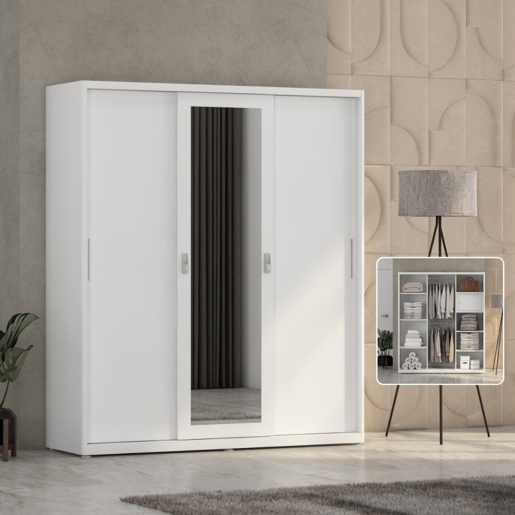 PRO DESIGN SPIEGEL 160 MWDSL LEMARI PAKAIAN BESI SLIDING / PINTU GESER