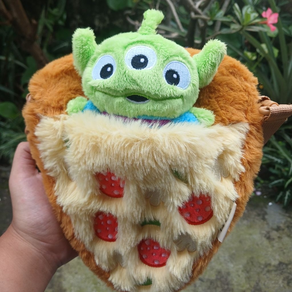 prelove ohsome oh some qyounger pizza planet plush bag tas selempang