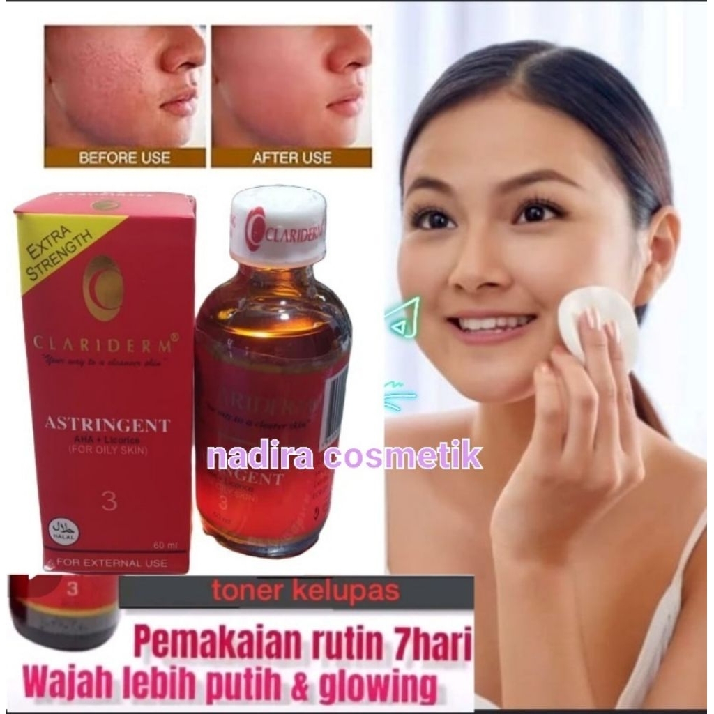 TONER CLARIDERM ASLI ORIGINAL/ Toner Clariderm Asli Original-Clariderm Toner asli Ori