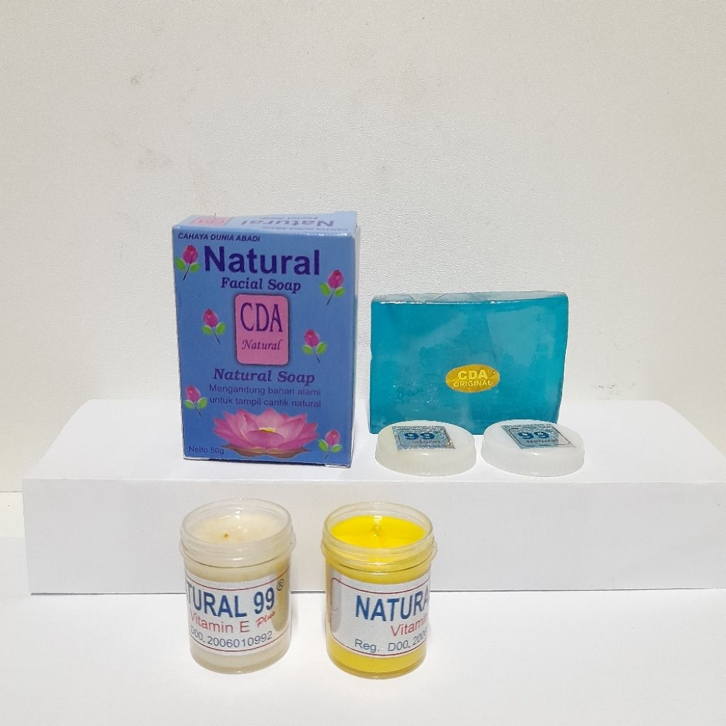 Paket Cream 99 Day Night Cream & Sabun Cda Natural Bpom