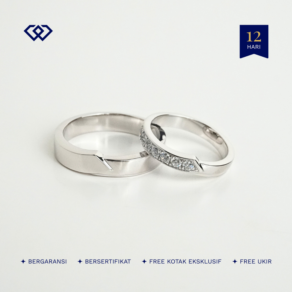 Winata Jewelry Cincin Tunangan Lamaran Couple Perak