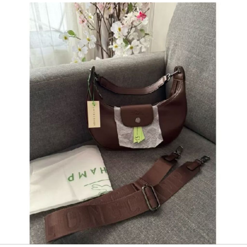 tas LC sabit kulit brown new with tag