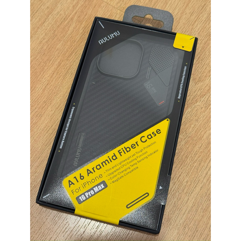 Aulumu Aramid Fiber Case iPhone 16 Pro Max Ultra Slim Cooling