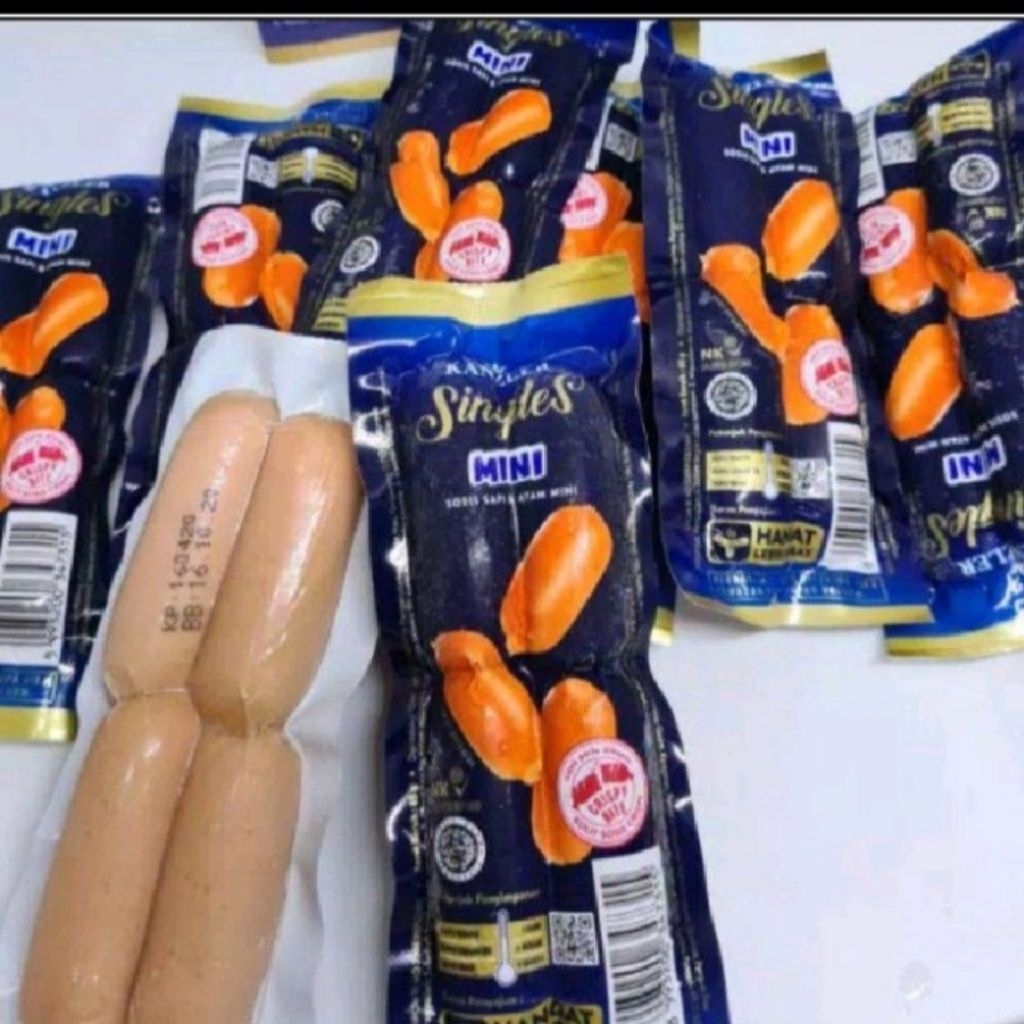 Sosis kanzler isi 4 butir/sosis siap makan/sosis kanzler/kanzler