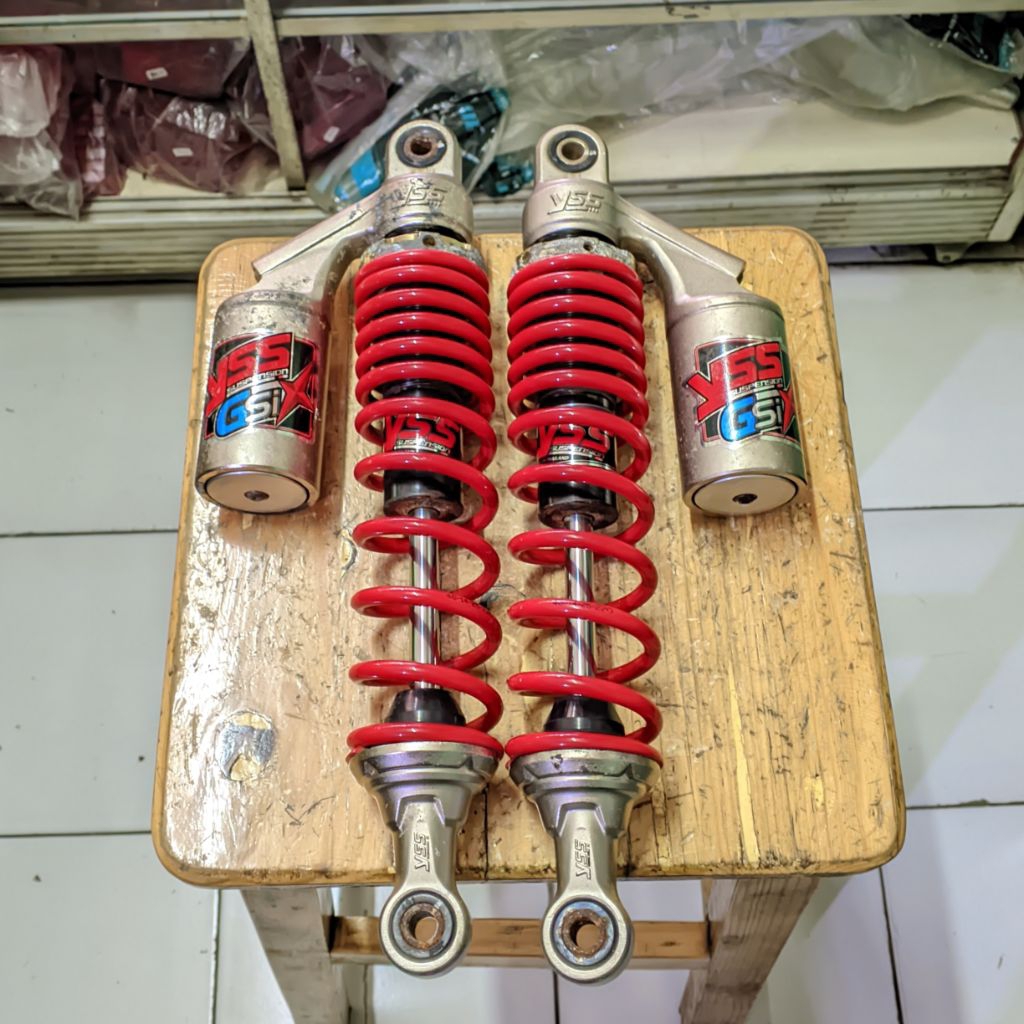 YSS Twin shock 340mm YSS G-six g6 shockbreaker shogun smash blade supra rx king jupiter fizr vega se