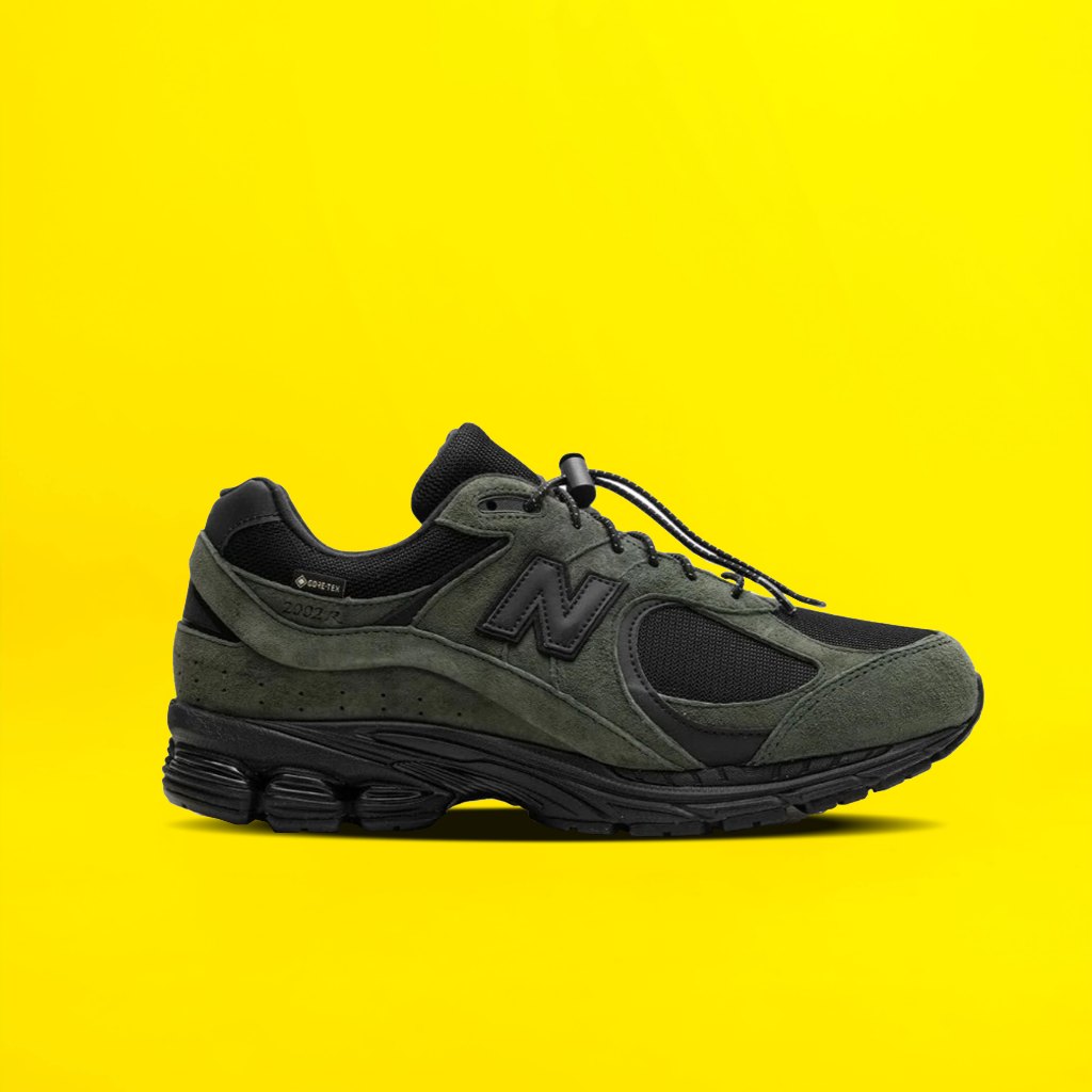 JJJOUND X NB 2002R GORE-TEX PINE GREEN AUTHENTIC ORIGINAL FREE KAOS KAKI DAN PAPERBAG