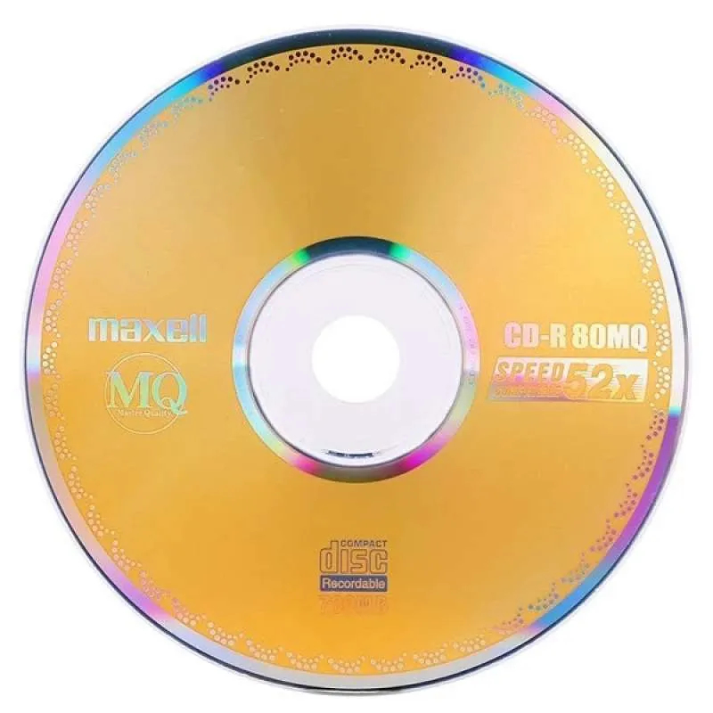MAXELL CD-R 80 MQ 700MB 52x Kaset CD Kosong Original Taiwan Per PCS