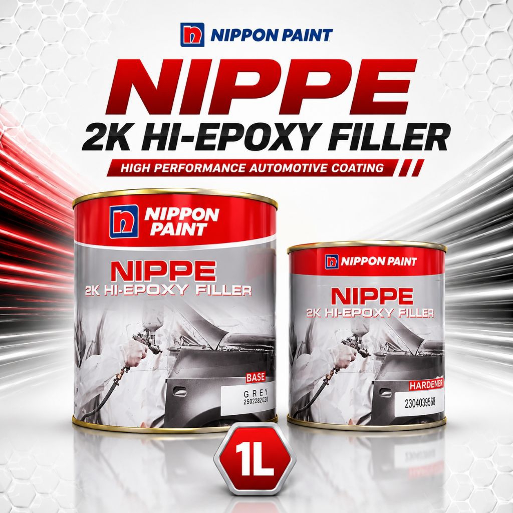 Nippon Paint NIPPE Hi-Epoxy Filler Cat Dasar Epoxy 2 Komponen Epoxy primer