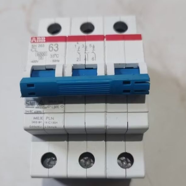 mcb ABB tibe sh 3 phas 63 A 50 A