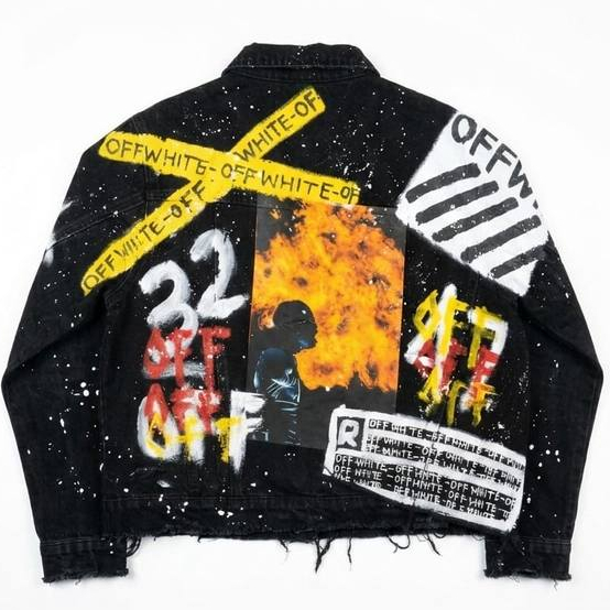 Jaket Jeans Hitam OW Streetwear Satu Mana Cukup