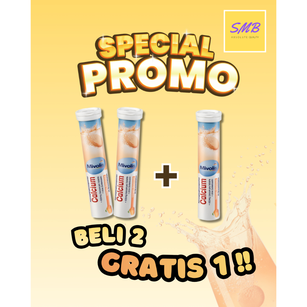 Mivolis DM Calcium CDR Asli Jerman 20 Tablet Effervescent Kalsium