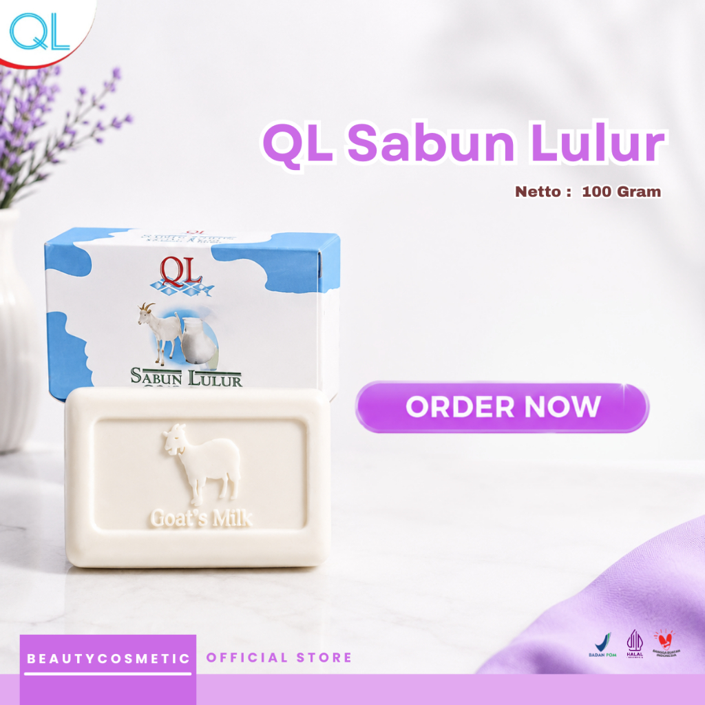 Sabun mandi batang pemutih kulit lulur domba QL Cosmetic 100 gr