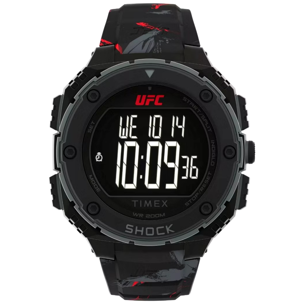 Original 100% Jam Tangan Pria Timex TW2V85100 UFC Shock XL Fight Week Rubber Strap Garansi Resmi 1 T