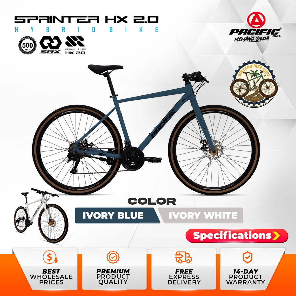 Sepeda Roadbike HYBRID ST 700C PACIFIC SPRINTER HX 2.0 3X9 Speed Sepeda RB Roadbike