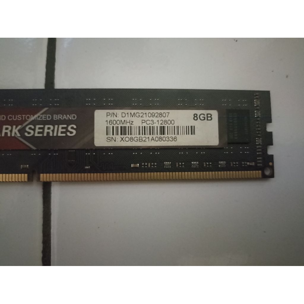 ram 8gb ddr3 12800  tiger shark series