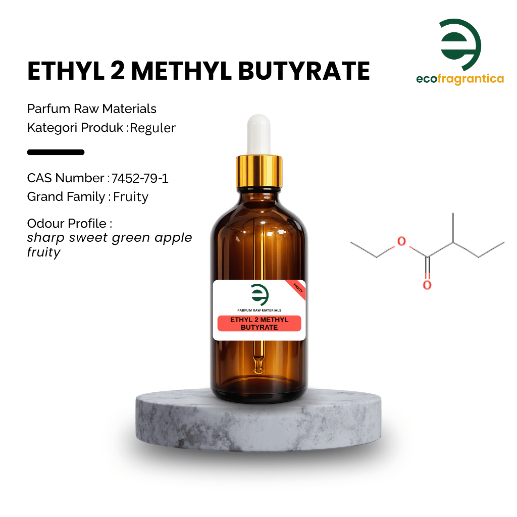 Ecofragrantica - Ethyl 2 Methyl Butyrate - Aromachemical