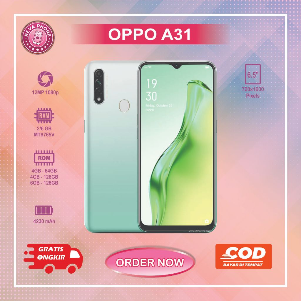 HP OPPO A31 Normal second siap pakai