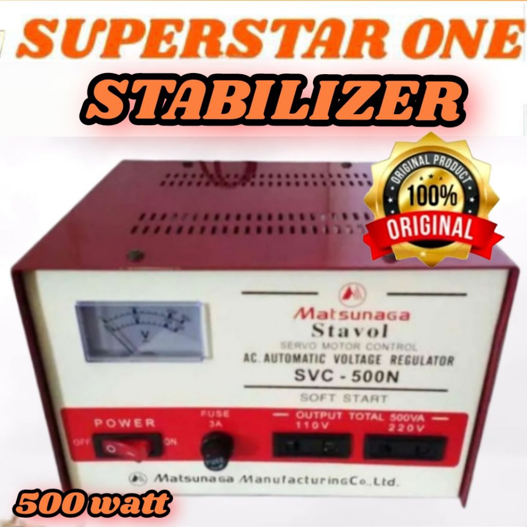 Stavol 500 watt/stavolt 500 watt/stabilizer 500 watt matsunaga