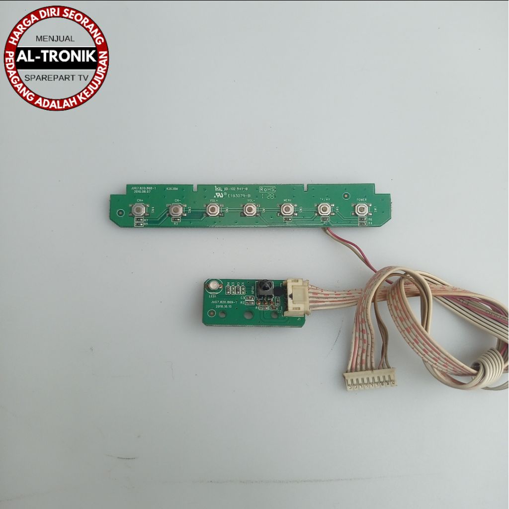 SENSOR DAN TOMBOL TV PLASMA CHANGHONG 42 INCH MODEL PT42638 MODUL IR RECEIVER MANUAL PT 42638