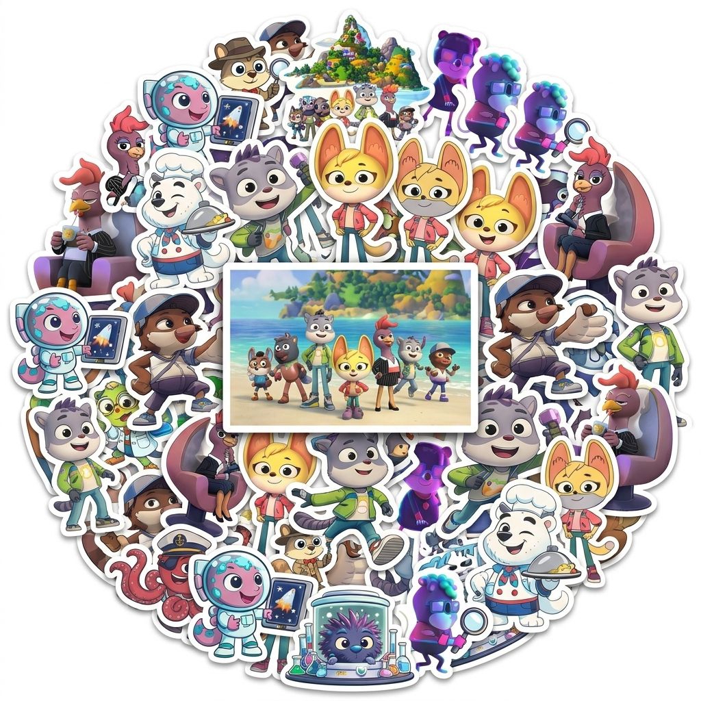 50 pcs sticker The Creature Cases Anti Air DIY Scrapbook Graffiti Waterproof